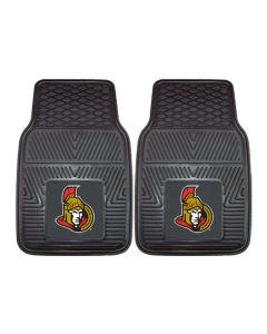 Fanmats ® - Pair of NHL Ottawa Senators Universal Vinyl Front Floor Mats (10427)