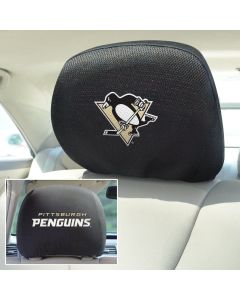 Fanmats ® - Pair of NHL Pittsburgh Penguins Universal Headrest Covers (14783)