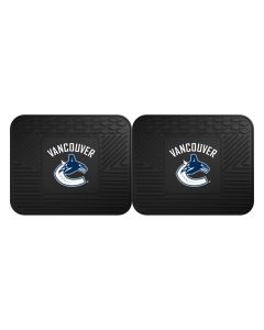 Fanmats ® - Pair of NHL Vancouver Canucks Universal Vinyl Utility Rear Floor Mats (12403)
