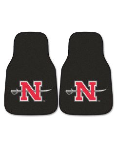 Fanmats Nicholls State University Universal Carpet Front Floor Mats, Flat Image