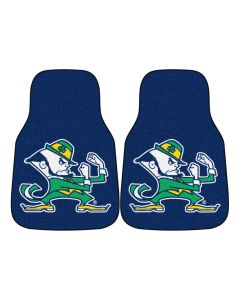 Fanmats ® - Pair of Notre Dame Universal Carpet Front Floor Mats (6037)