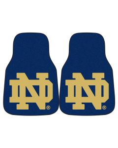 Fanmats ® - Pair of Notre Dame Universal Carpet Front Floor Mats (6059)