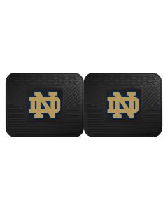 Fanmats ® - Pair of Notre Dame Universal Vinyl Utility Rear Floor Mats (13257)