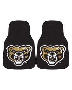 Fanmats ® - Pair of Oakland University Universal Carpet Front Floor Mats (18448)