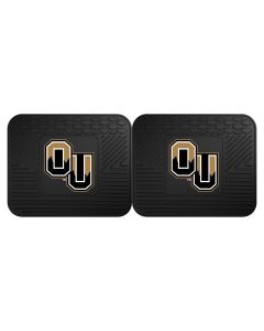 Fanmats ® - Pair of Oakland University Universal Vinyl Utility Rear Floor Mats (18672)