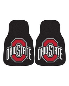 Fanmats Ohio State University Universal Carpet Front Floor Mats, Flat Image