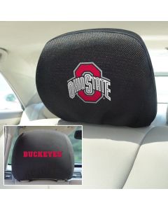 Fanmats ® - Pair of Ohio State University Universal Headrest Covers (12589)