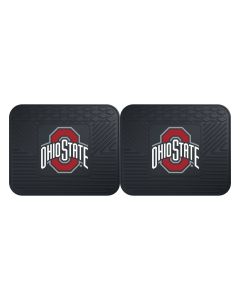 Fanmats ® - Pair of Ohio State University Universal Vinyl Utility Rear Floor Mats (12266)