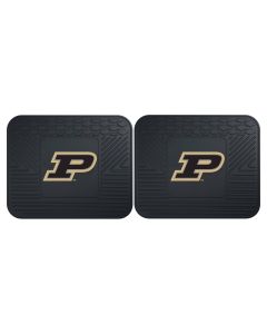 Fanmats ® - Pair of Purdue University Universal Vinyl Utility Rear Floor Mats (12269)