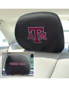 Fanmats ® - Pair of Texas A&M University Universal Headrest Covers (12595)