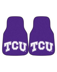 Fanmats Texas Christian University Universal Carpet Front Floor Mats, Flat Image