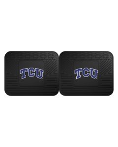 Fanmats ® - Pair of Texas Christian University Universal Vinyl Utility Rear Floor Mats (13228)