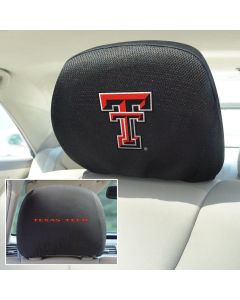 Fanmats ® - Pair of Texas Tech University Universal Headrest Covers (12598)