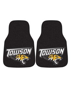 Fanmats Towson University Universal Carpet Front Floor Mats, Flat Image