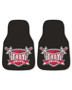 Fanmats ® - Pair of Troy University Universal Carpet Front Floor Mats (6833)