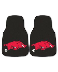 Fanmats University of Arkansas Universal Carpet Front Floor Mats, Flat Image