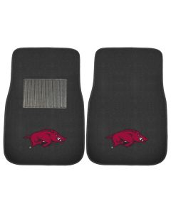 Fanmats ® - Pair of University of Arkansas Universal Embroidered Front Floor Mats (17594)