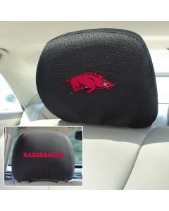 Fanmats ® - Pair of University of Arkansas Universal Headrest Covers (12557)
