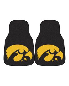Fanmats University of Iowa Universal Carpet Front Floor Mats, Flat Image