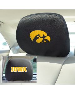 Fanmats ® - Pair of University of Iowa Universal Headrest Covers (12571)