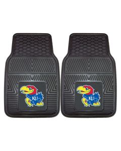 Fanmats ® - Pair of University of Kansas Universal Vinyl Front Floor Mats (8914)
