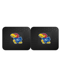 Fanmats ® - Pair of University of Kansas Universal Vinyl Utility Rear Floor Mats (12283)