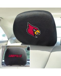 Fanmats ® - Pair of University of Louisville Universal Headrest Covers (12578)