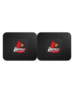 Fanmats ® - Pair of University of Louisville Universal Vinyl Utility Rear Floor Mats (12285)