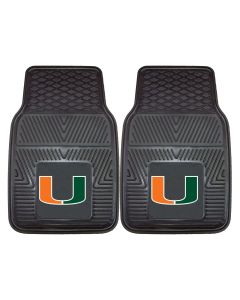 Fanmats ® - Pair of University of Miami Universal Vinyl Front Floor Mats (8783)