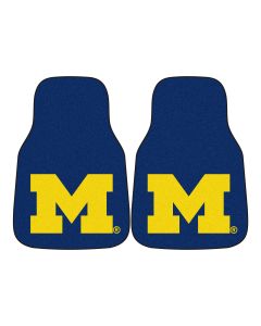 Fanmats University of Michigan Universal Carpet Front Floor Mats, Flat Image