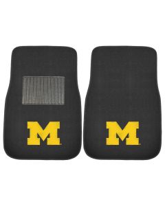 Fanmats ® - Pair of University of Michigan Universal Embroidered Front Floor Mats (10752)