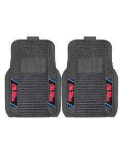 Fanmats ® - Pair of University of Mississippi (Ole Miss) Universal Deluxe Front Floor Mats (18796)