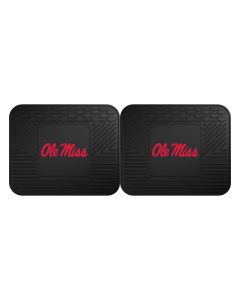 Fanmats ® - Pair of University of Mississippi Ole Miss Universal Vinyl Utility Rear Floor Mats (12425)