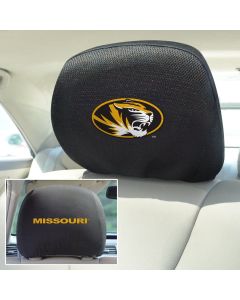 Fanmats ® - Pair of University of Missouri Universal Headrest Covers (12586)