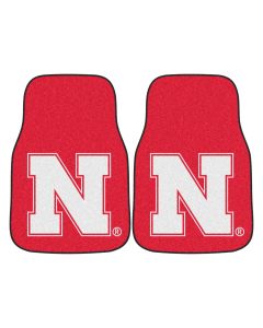 Fanmats ® - Pair of University of Nebraska Universal Carpet Front Floor Mats (5466)