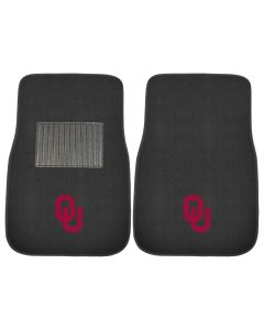 Fanmats ® - Pair of University of Oklahoma Universal Embroidered Front Floor Mats (17598)