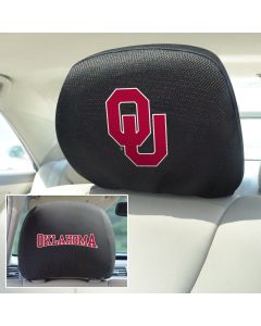 Fanmats ® - Pair of University of Oklahoma Universal Headrest Covers (12590)