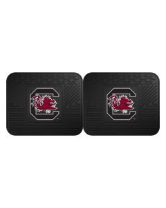 Fanmats ® - Pair of University of South Carolina Universal Vinyl Utility Rear Floor Mats (12296)