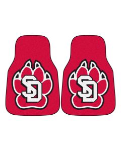 Fanmats ® - Pair of University of South Dakota Universal Carpet Front Floor Mats (5990)