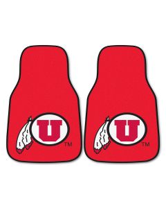 Fanmats ® - Pair of University of Utah Universal Carpet Front Floor Mats (5488)