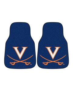 Fanmats ® - Pair of University of Virginia Universal Carpet Front Floor Mats (5490)