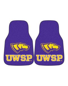 Fanmats ® - Pair of University Of Wisconsin-Stevens Point Universal Carpet Front Floor Mats (5495)