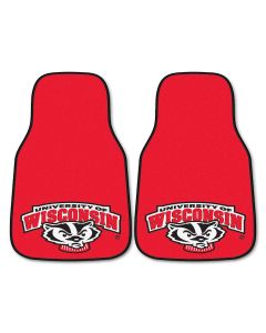 Fanmats ® - Pair of University of Wisconsin Universal Carpet Front Floor Mats (5995)