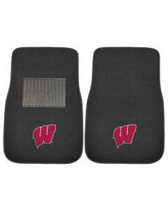 Fanmats ® - Pair of University of Wisconsin Universal Embroidered Front Floor Mats (17597)