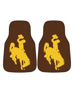 Fanmats ® - Pair of University of Wyoming Universal Carpet Front Floor Mats (5497)