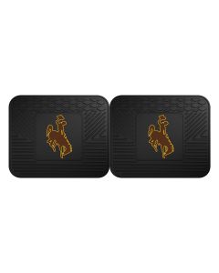 Fanmats ® - Pair of University of Wyoming Universal Vinyl Utility Rear Floor Mats (13231)
