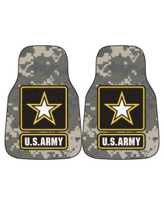 Fanmats ® - Pair of US Army Universal Carpet Front Floor Mats (6555)