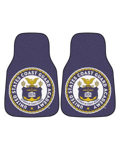 Fanmats ® - Pair of US Coast Guard Academy Universal Carpet Front Floor Mats (11833)