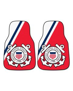 Fanmats ® - Pair of US Coast Guard Universal Carpet Front Floor Mats (6906)