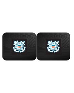 Fanmats ® - Pair of US Coast Guard Universal Vinyl Utility Rear Floor Mats (16947)